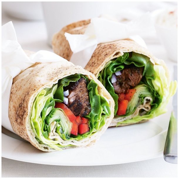Wraps with kebab & salad Food mad.eaaa.dk
