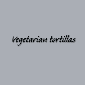Vegetarian tortillas 