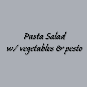 Pasta Salad w/ vegetables & pesto