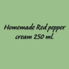 Homemade Red pepper cream 250 ml.