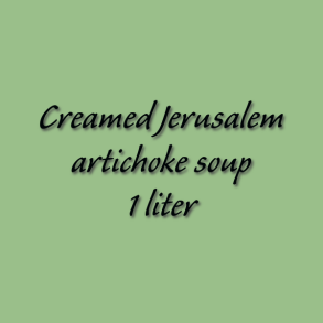  Creamed Jerusalem artichoke soup 1 liter