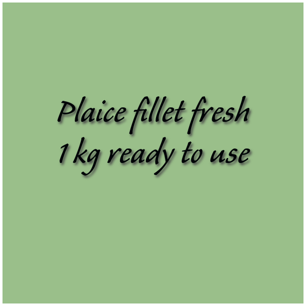 Plaice fillet fresh 1 kg ready to use