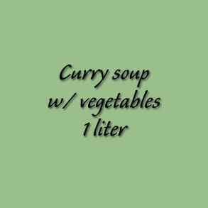 Curry soup w/ vegetables  1 liter