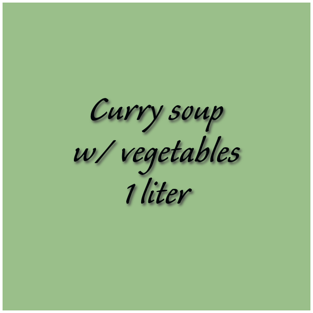 Curry soup w/ vegetables  1 liter