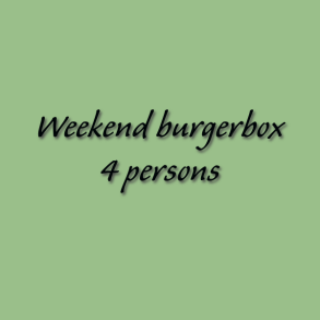 Weekend burgerbox 4 persons