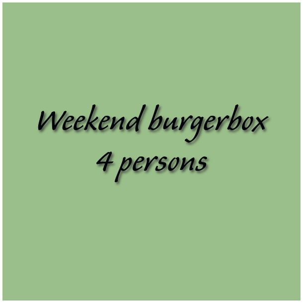 Weekend burgerbox 4 persons