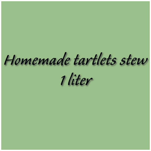 Homemade tartlets stew 1 liter